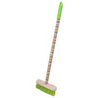 long handle tools,floor brush ,green head +rainbow handle ,sticker