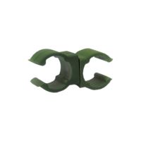 TOPTRADE plastic clip, for garden pole, O 11 mm / 10 pcs