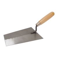 TOPTRADE mason trowel, polished, 160x130mm, standard