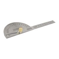 TOPTRADE arc protractor, stainless steel, 90 x 150 mm