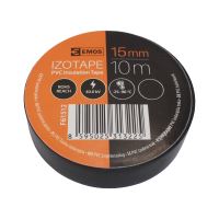 electrical insulating tape, black, 15 mm x 10 m