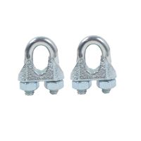 wire rope clip, galvanized, 2 pcs/set, 8 mm