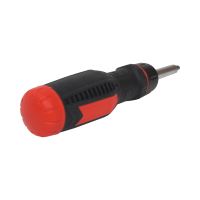 TOPTRADE ratchet screwdriver, with bits, set of 13 pcs (6)