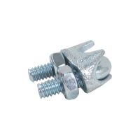 TOPTRADE wire rope clip, galvanized, 2 pcs/set, 6 mm (2)