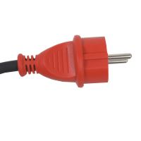 extension cable, black, on unwinding drum, 4 sockets, 20m, 230V/13A, LED reflector (9)