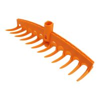 TOPTRADE standard rake, "Multiclick", plastic, without handle, 11 teeth, 41 x 8 cm (2)