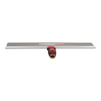 TOPTRADE stainless steel scraper, round edges, dural frame, 500 mm (4)