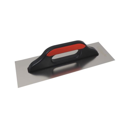 TOPTRADE stainless steel trowel, PROFESSIONAL, smooth, 380 x 130 mm