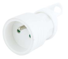 socket for moving inlet, straight exit, ~ 250 V / 16 A