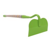 TOPTRADE children garden tool - hoe, green metal head, rainbow long handle, 72cm (2)