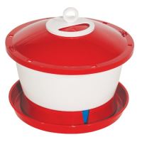plastic bucket drinker, with a float, for chicken, 6,0 L