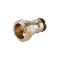 adapter, outer thread, brass, 3/4 "