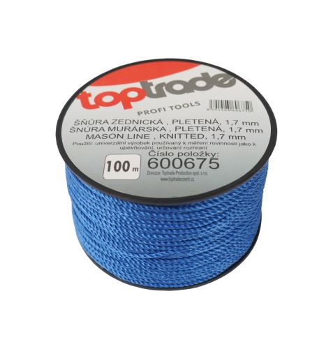 TOPTRADE mason's cord, braided, 1.7 mm / 20 m