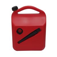 can, plastic, red, for fuel, 20 l