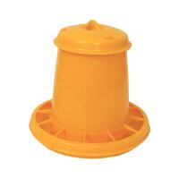 TOPTRADE plastic tube feeder, for poultry, 2,25 L