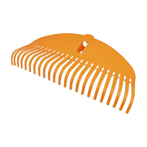 TOPTRADE garden rake, "Multiclick", plastic, without handle, 23 teeth, 49 x 25 cm