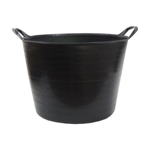 TOPTRADE flexi container, flexible, black, 38 l