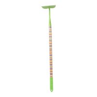 TOPTRADE children garden tool - hoe, green metal head, rainbow long handle, 72cm (3)