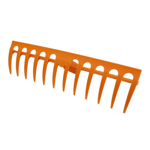 TOPTRADE standard rake, "Multiclick", plastic, without handle, 11 teeth, 41 x 8 cm