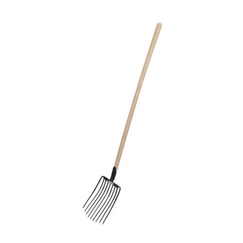 TOPTRADE pitchfork, wooden shaft, 9 spikes