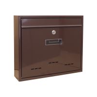 mail box ,metal,brown,360 x 310 x 90 mm