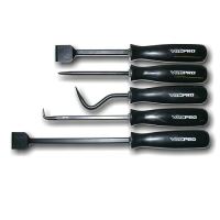 cleaning scraper with handle, hardened, 5 pcs/set