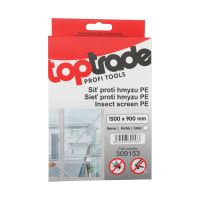 TOPTRADE insect screen PE, white, 1500 x 900mm