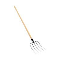 TOPTRADE hay fork, straight shaft, 4 spikes