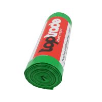 TOPTRADE recycling waste bag, green, package 8 pcs, 40 µm, 120 l (2)