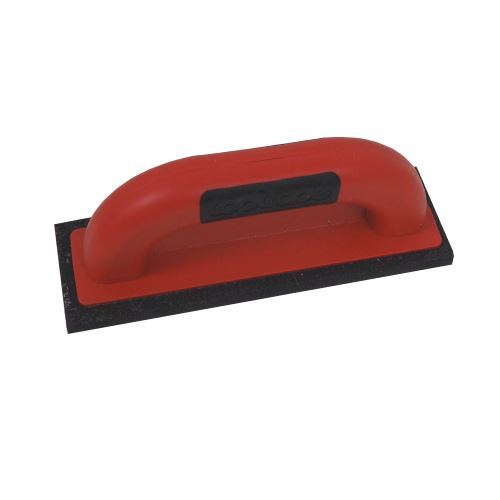 TOPTRADE ABS trowel, microrubber, slatted, PROFESSIONAL, 220 x 65 x 8 mm