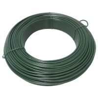 tensioning wire, plastic-coated, green, O 4,2 mm / 51 m