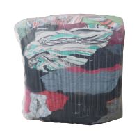 cotton rags, unpaired, colored, package 10 kg