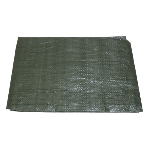 TOPTRADE covering tarpaulin, green, with metal eyelets, 10x15m standard