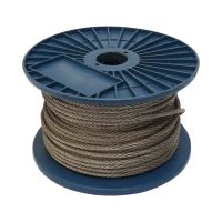 stainless steel rope ,on reel 7 x 7 wires, O 6 mm x 75 m