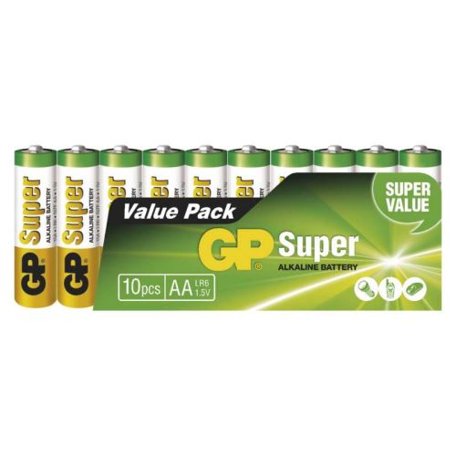 batteries GP Super, LR03,AA,10 pcs set,1,5 V