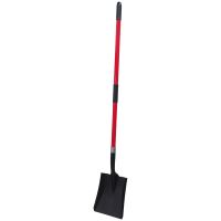 standard shovel, black, fiberglass shaft