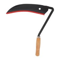 TOPTRADE scythe/sickle , wooden handle,360mm