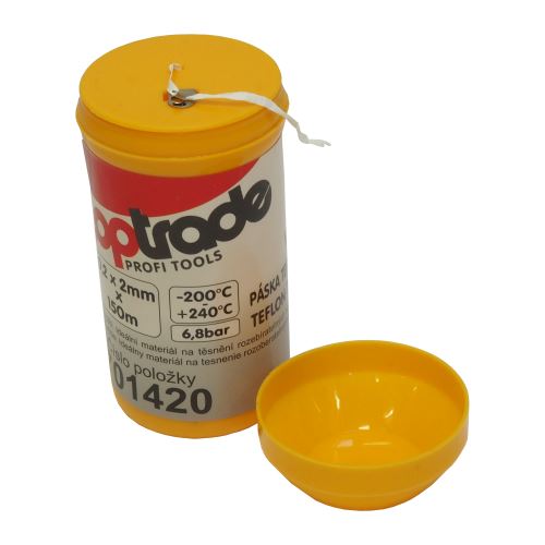 TOPTRADE teflon thread, in a plastic case, 0.2 x 2 mm / 150 m