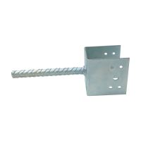 TOPTRADE anchor foot for concrete,  80 x 90 mm, galvanized (3)