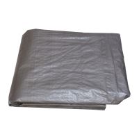 covering tarpaulin, silver, with metal eyelets, 3 x 3 m, 100 g / m2