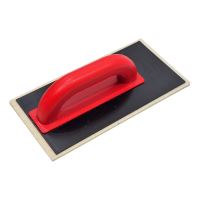 TOPTRADE ABS trowel, shifted handle, white felt, 280x140x8mm