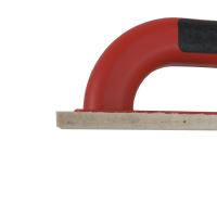 TOPTRADE ABS trowel, white felt, slatted, PROFESSIONAL, 220 x 65 x 8 mm (4)