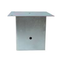 TOPTRADE post foot with square base, 100 x 100mm, galvanized (5)
