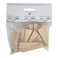 TOPTRADE mounting wooden wedge, 20pcs, 100x20x30 - 1mm (2)