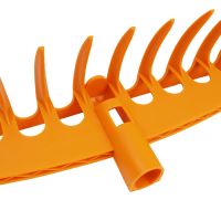 TOPTRADE standard rake, "Multiclick", plastic, without handle, 11 teeth, 41 x 8 cm (3)