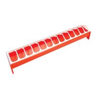 TOPTRADE plastic trough feeder, slide in, for poultry, 750 mm