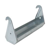 TOPTRADE galvanized hanging feeder, for poultry, 400mm