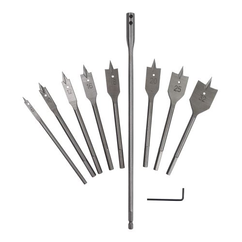 TOPTRADE spear drill, 6 – 32 mm, set of 10