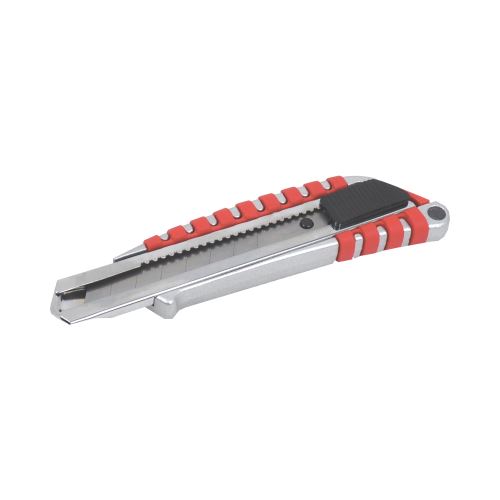 TOPTRADE breaking knife, ALU, two-tone, 18 mm, professional