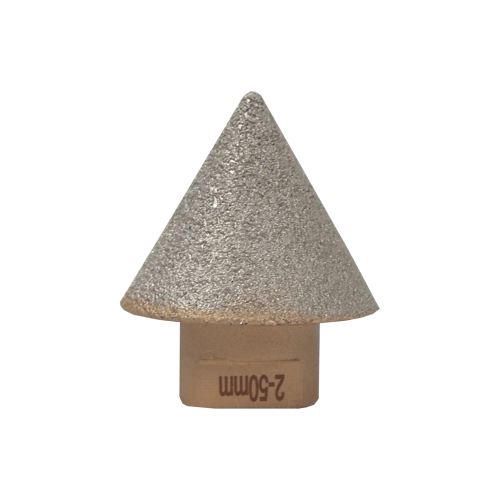 TOPTRADE grinding crown, diamond, M14, pyramid 2 - 50 mm